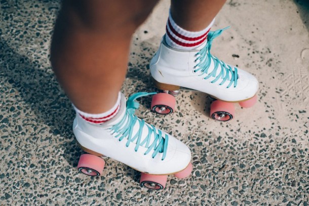 girl on roller-skates 
