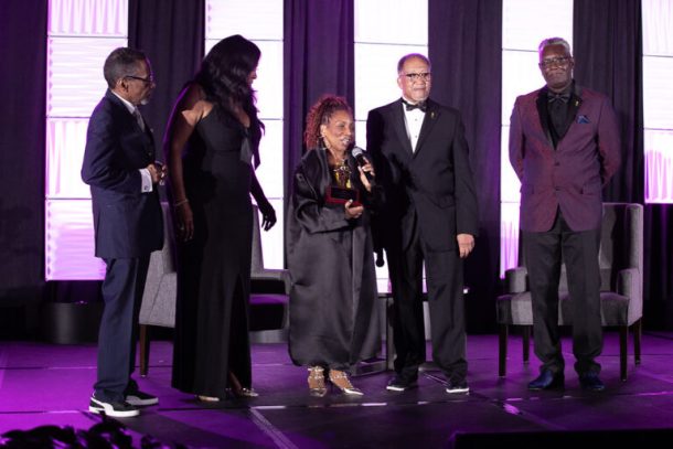 Entertainer Stephanie Mills receives Legacy Award at the 2022 NNPA Conference.